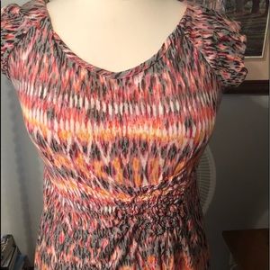 Really cute blouse with tucks at waistline